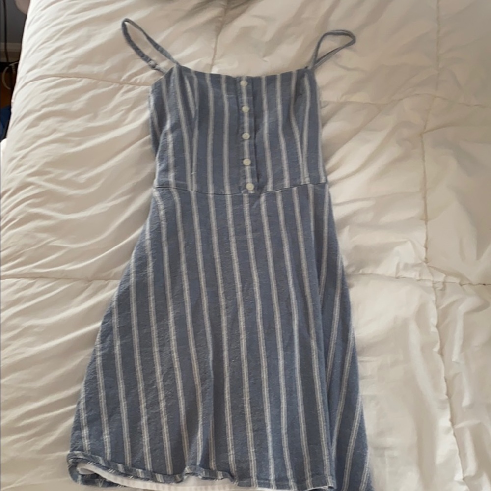 Holloster Striped Skater Dress